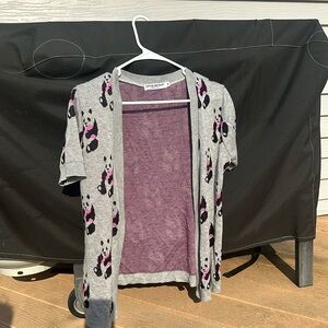 Cotton Emporium, Size Medium, Short Sleeve Lightweight Cardigan